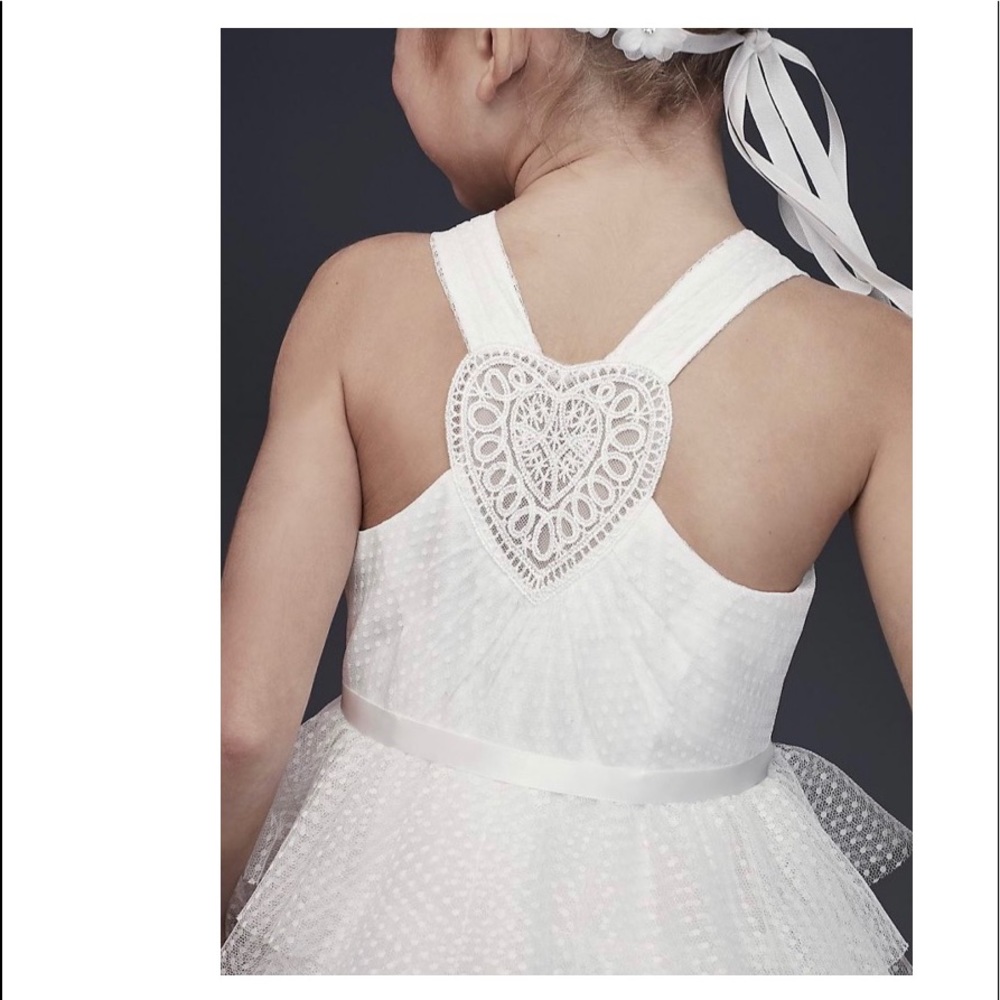 Flower Girl Dress with Heart Detail
